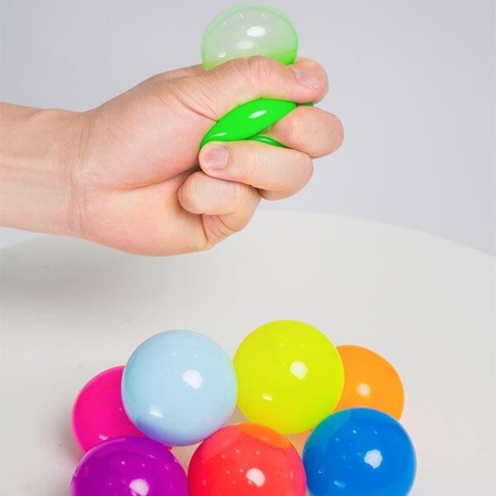 Squishies Sticky Fidget Stress Balls 8 Pack Sensory Toy New - Picture 4 of 8